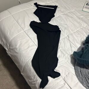 Vestido negro, playero o para cualquier otra ocasión, descote. Totalmente nuevo